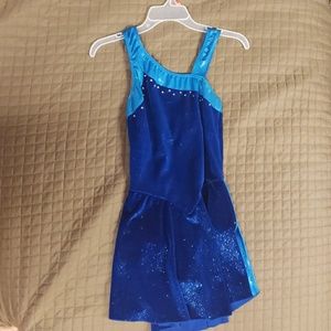 Blue sparkle leotard